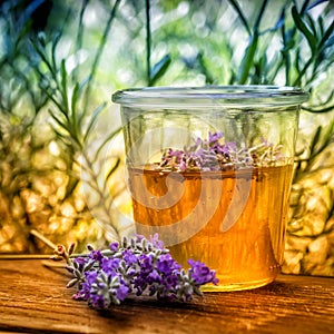 Summer honey with lavender