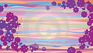 Summer horizontal composition.