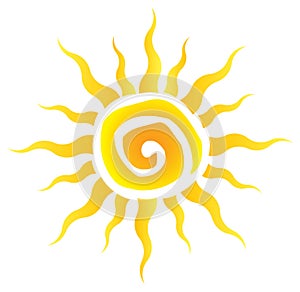Summer Hot Abstract Sun Vector
