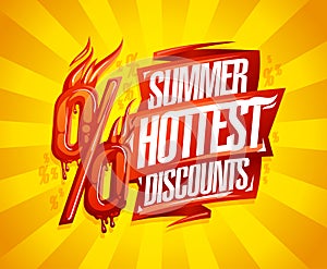 Summer hottest discounts sale banner