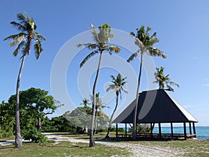 Summer-house on a beach of Mana Island