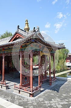 Summer House in Huaqing Palace near Xian