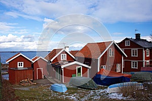 Summer houses in Sweden in the archipelago