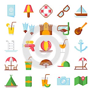 Summer icons pack