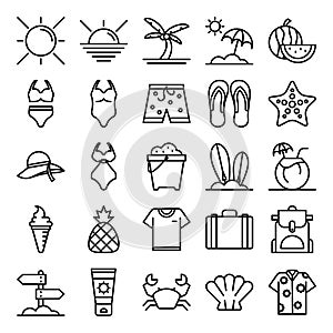 Summer icons pack