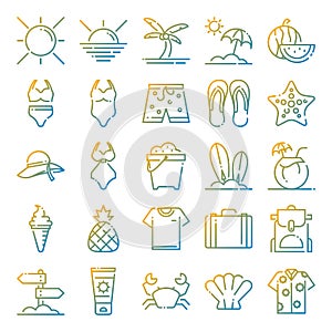 Summer icons pack