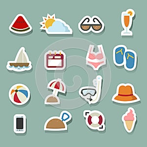 Summer Icons set