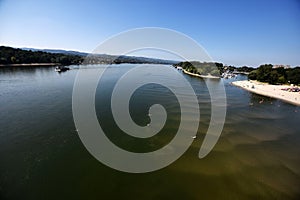 Summer idyll on the Danube river