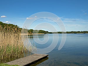 Summer idyll at PlÃ¤tlinsee in Mecklenburg Lake District, Germany
