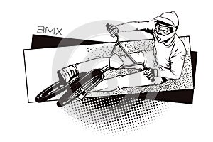 Summer kinds of sports. BMX cycling