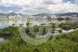 Summer at the Kiso River in Inuyama, Japan