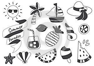 Summer label Vector Logo for banner