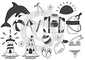 Summer label Vector Logo for banner