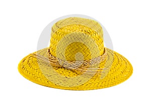 Summer lady hat isolated on white