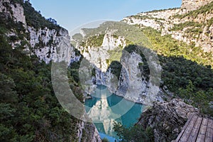 Summer landscape in Congost De Montrebei, Montsec, Spain