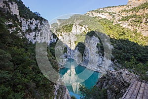 Summer landscape in Congost De Montrebei, Montsec, Spain