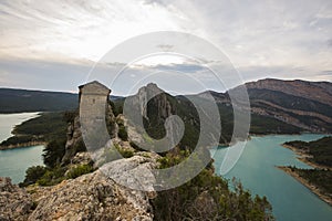 Summer landscape in Congost De Montrebei, Montsec, Spain