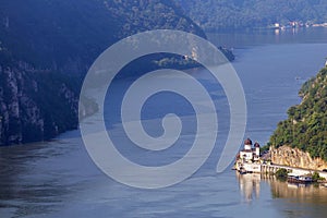 Summer landscape of Danube Gorge, Romania