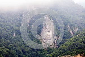 Summer landscape of Danube Gorge, Romania