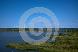 Summer landscape in FInland, Mustasaari. unreal nature