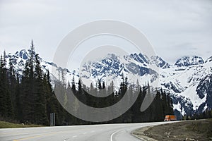 Summer landscape in Glacier National Park, British Columbia, Canada