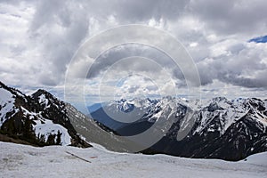 Summer landscape in Glacier National Park, British Columbia, Canada