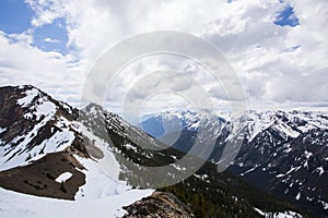 Summer landscape in Glacier National Park, British Columbia, Canada