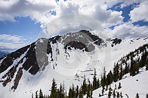 Summer landscape in Glacier National Park, British Columbia, Canada