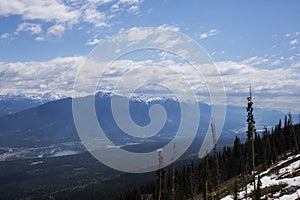 Summer landscape in Glacier National Park, British Columbia, Canada