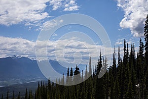 Summer landscape in Glacier National Park, British Columbia, Canada