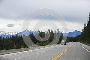 Summer landscape in Glacier National Park, British Columbia, Canada