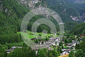 Summer landscape of Heiligenblut am Grossglockner village in Austria.