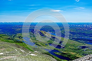 Summer landscape of the highland