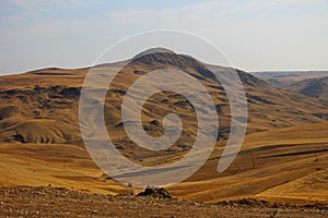 Summer landscape from Ismayilli region at noon