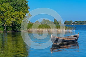 Summer landscape on the Kizhi island in Lake Onega.