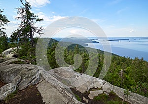 Summer landscape at the Koli National Park in Finland.