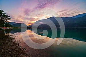 Summer landscape of the lake Corlo