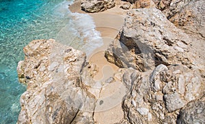 El mar en grecia en verano sobre el Playa 