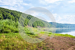 Summer landscape with nature of Bashkiria