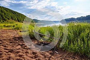 Summer landscape with nature of Bashkiria