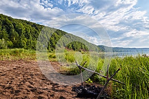 Summer landscape with nature of Bashkiria