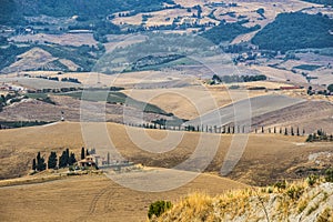 Summer landscape near Volterra, Tuscany