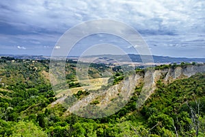 Summer landscape near Volterra, Tuscany