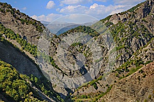 Summer landscape from the picturesque area of Ismayilli