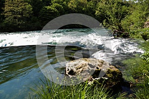 Summer Landscape. River Dobra in Croatia, Waterfall