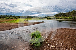 Summer landscape with a river. Western Siberia