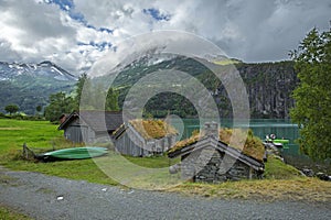 Summer landscape in Stryn Norway