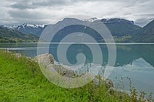 Summer landscape in Stryn Norway