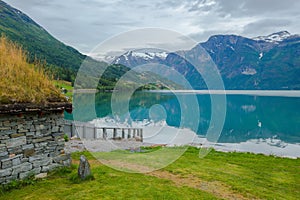 Summer landscape in Stryn Norway