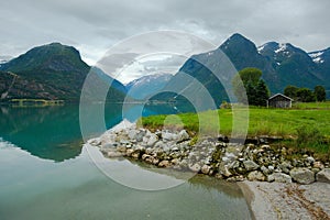 Summer landscape in Stryn Norway